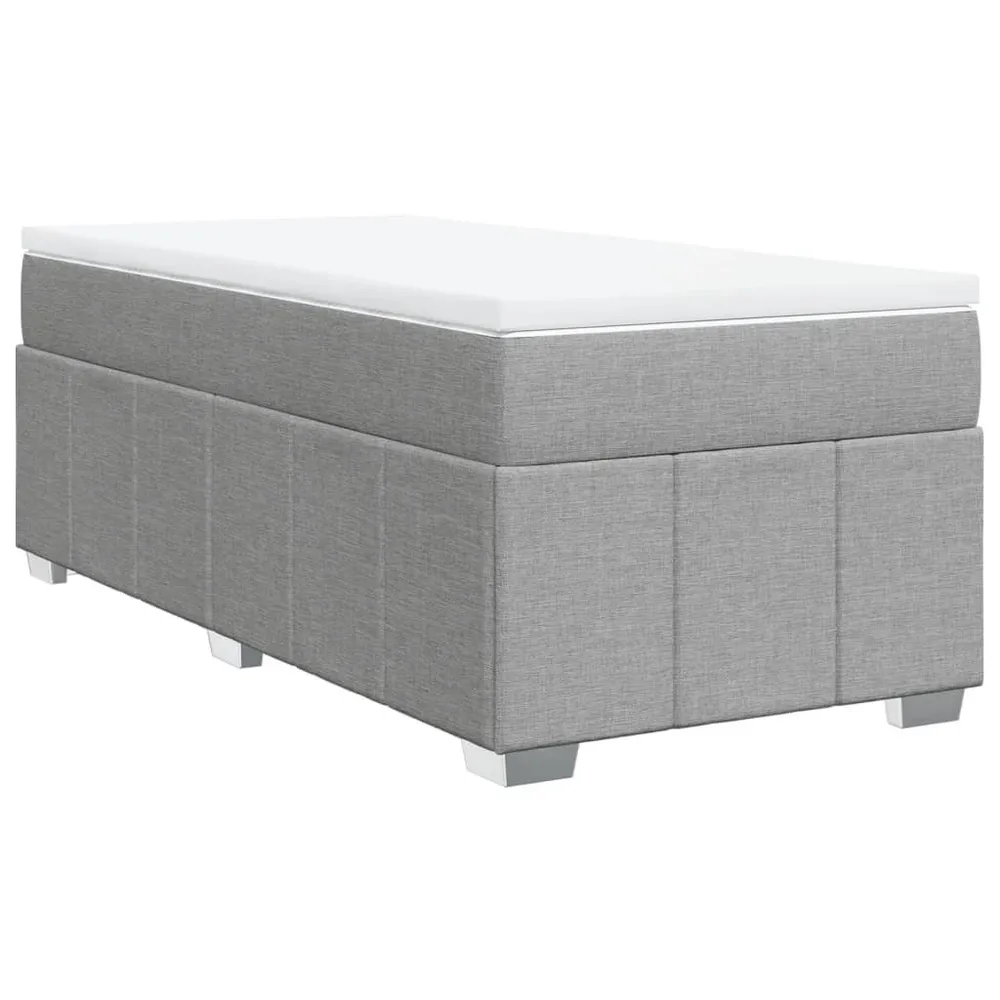 Travesseiro de Espuma Cama com molasemcolchão 80x200 cm tecido cinza-claro