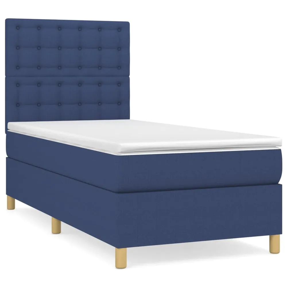 Viscoelástico Certificado Cama com molasemcolchão 80x200 cm tecido azul