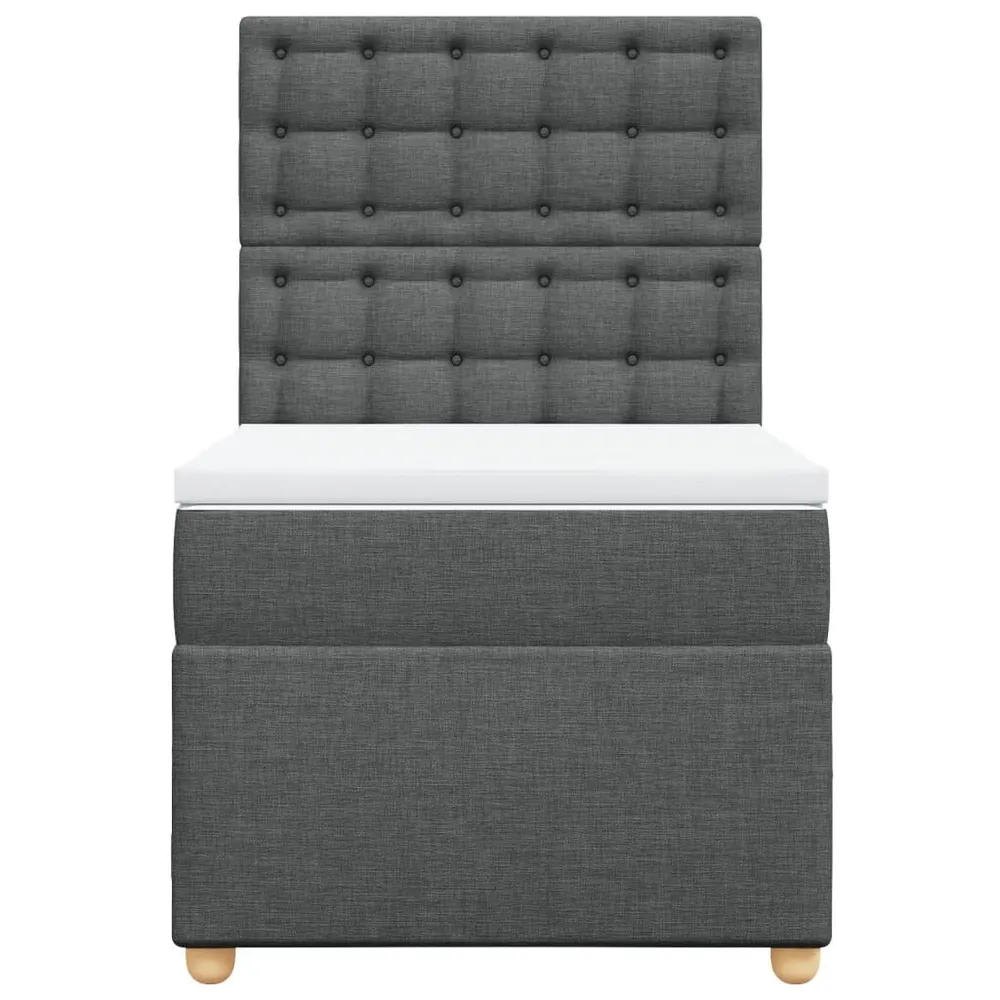 Viscoelástico Certificado Cama com molasemcolchão 80x200 cm tecido cinzento-escuro