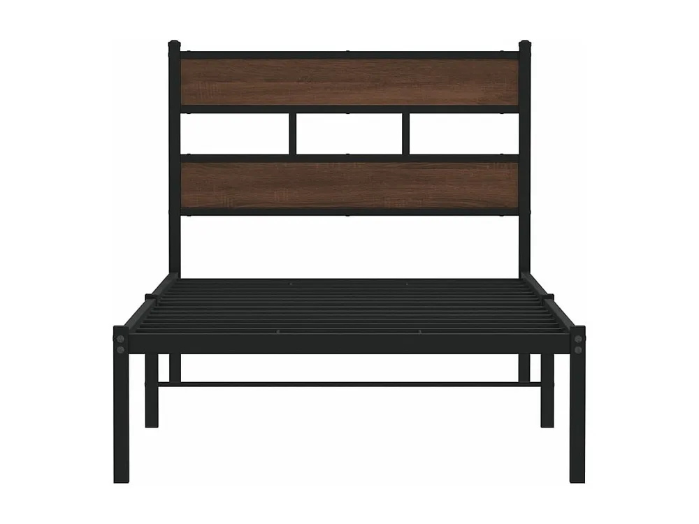 Travesseiro Ortopédico Cama sem colchão com cabeceira 90x200 cm carvalho castanho