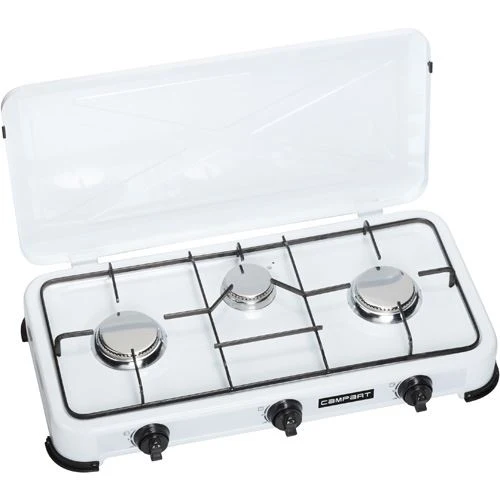 Fogão Gás Portátil Tristar KO-6383 | 3 Bocas | Branco