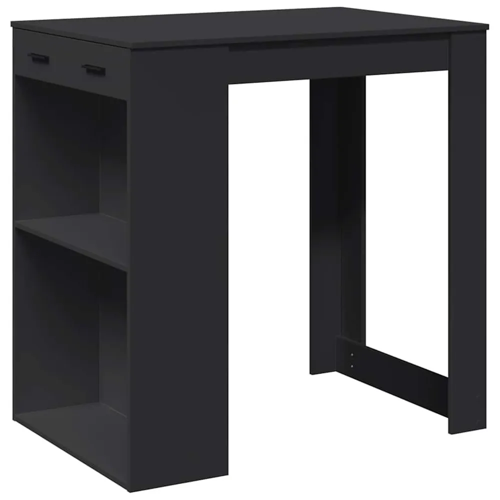 Mesa de bar 102x70x103,5 cm derivados de madeira preto