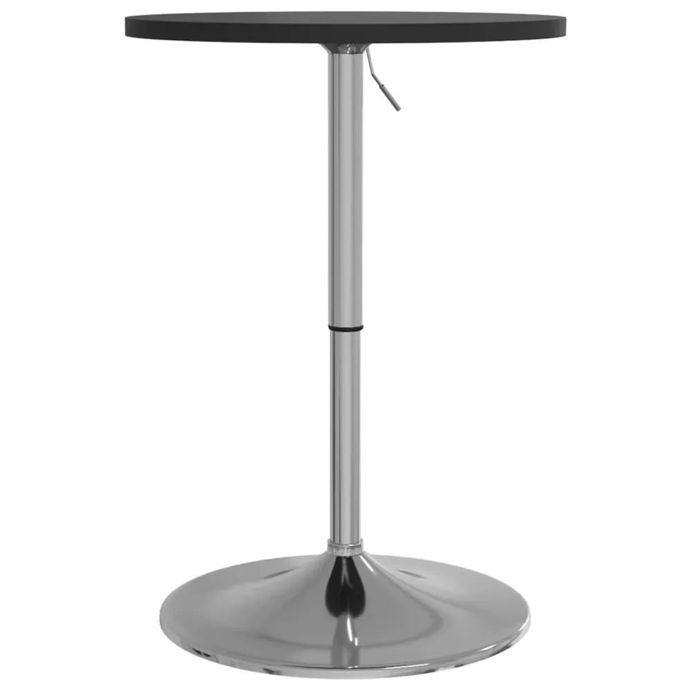 Mesa de bar 50x50x90 cm derivados de madeira/ço cromado preto
