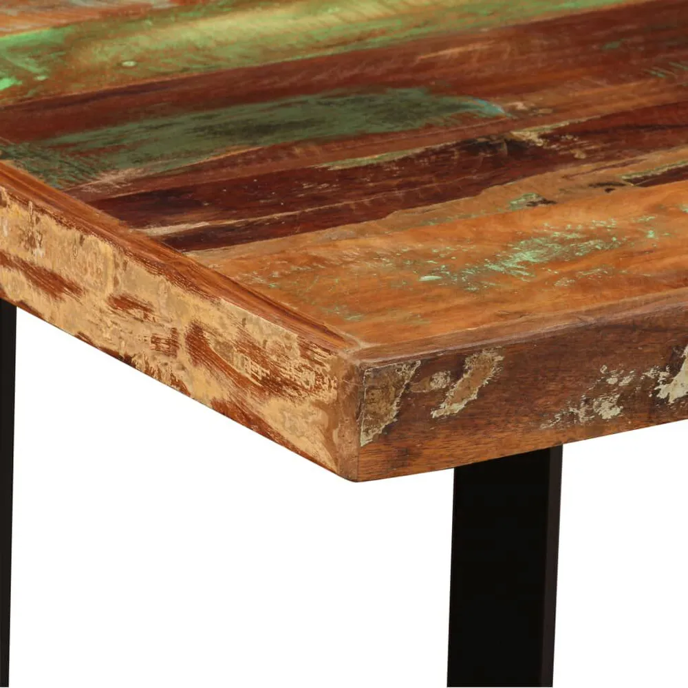 Mesa de bar em madeira reciclada maciç 120x60x107 cm