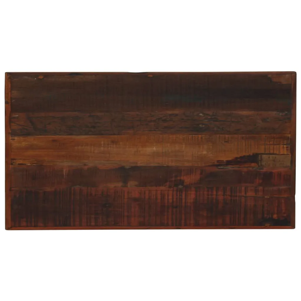 Mesa de bar em madeira recuperada 120x60x107 cm castanho sombrio