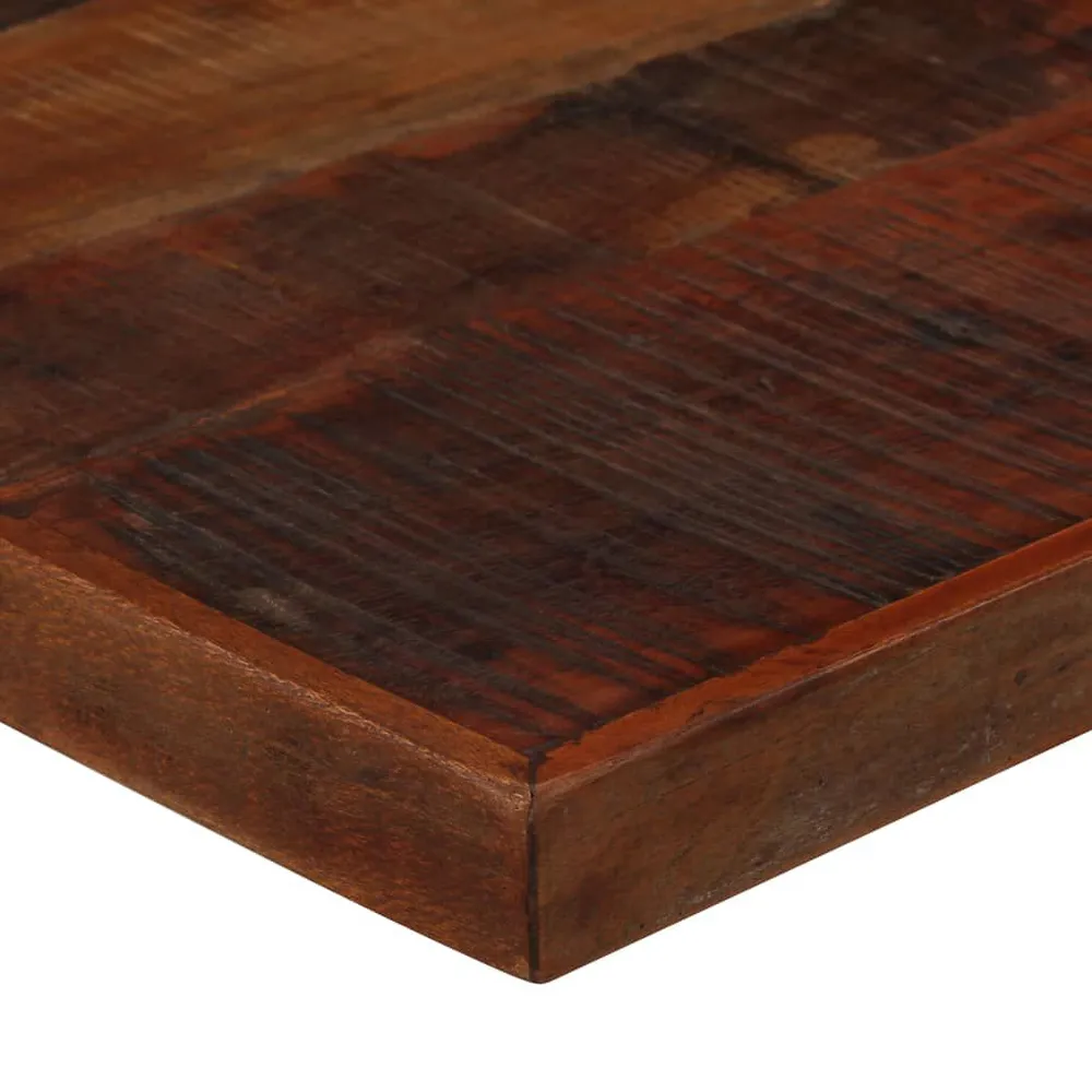 Mesa de bar em madeira recuperada 120x60x107 cm castanho sombrio