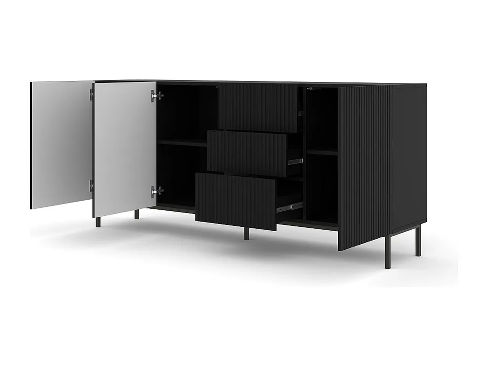 Aparador RAVENNA B SB200 3D3D 200x42x89 Preto