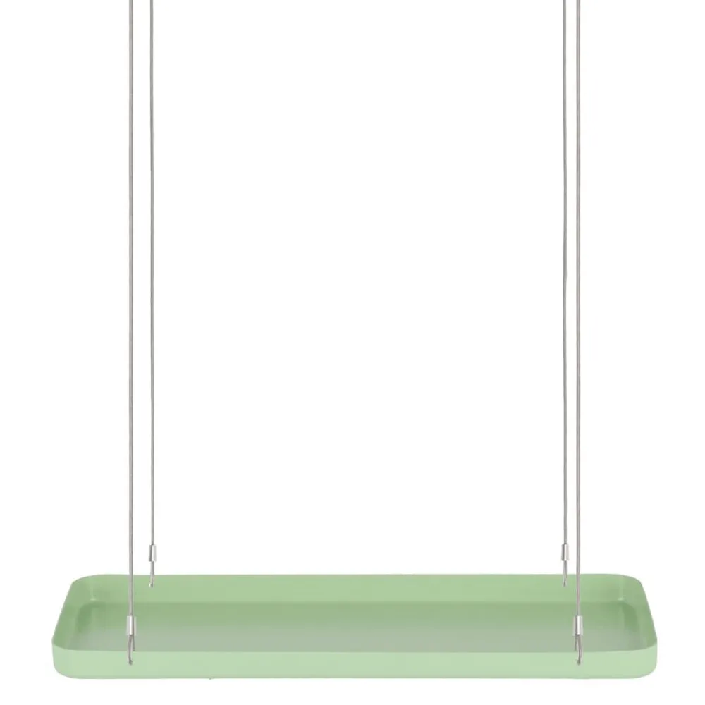 Esschert Design Tabuleiro para plantas suspenso retangular S verde