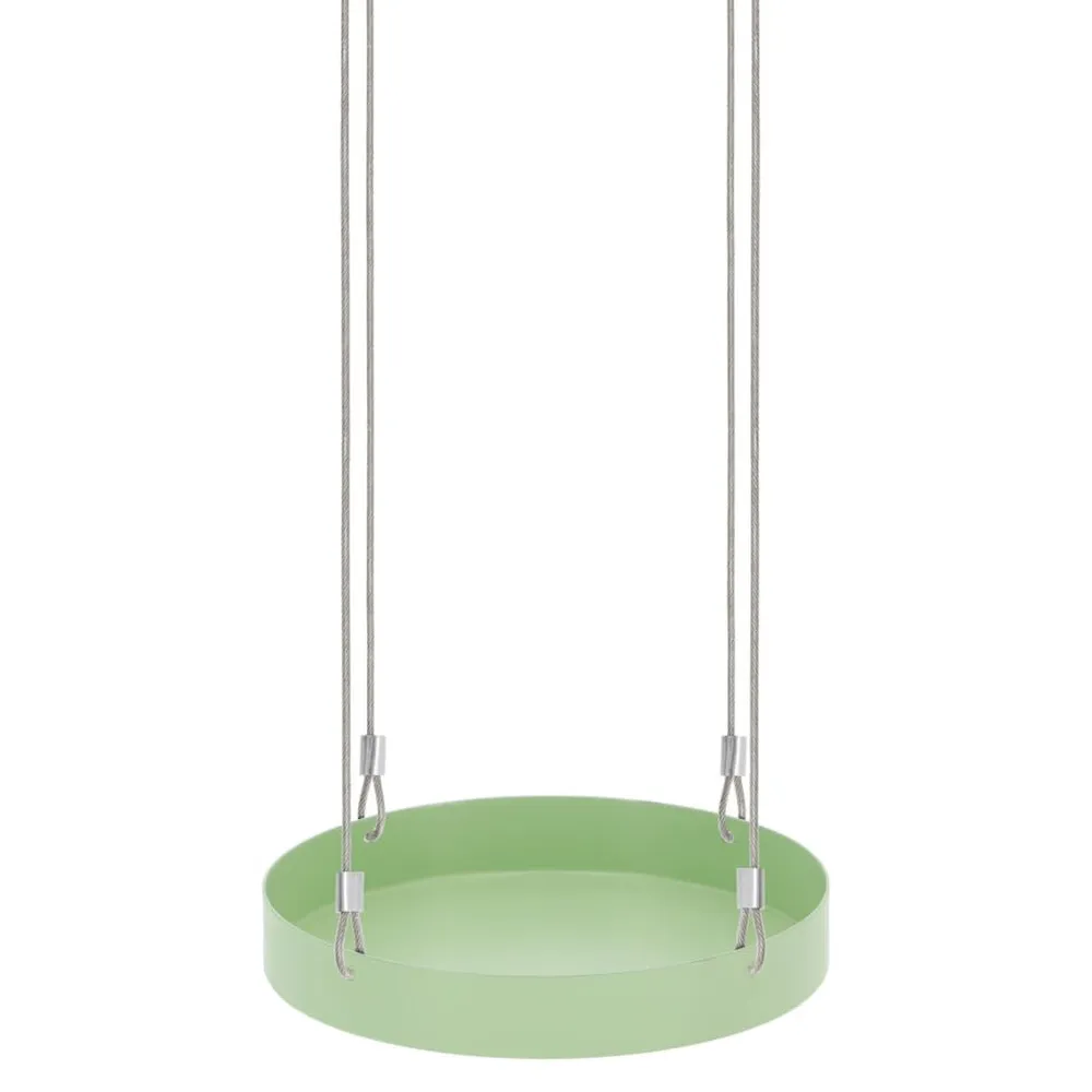 Esschert Design Tabuleiro para plantas suspenso redondo S verde