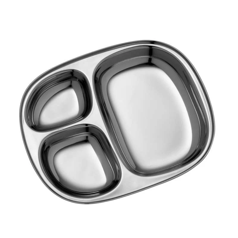 Pulito Bandeja de Almoço em ço Inoxidável - Prato Dividido - Diminuto