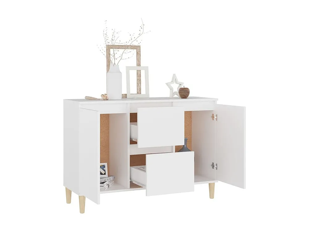 Aparador 103,5x35x70 cm contraplacado branco