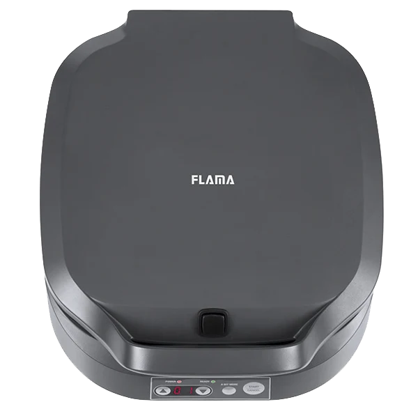 Máquina de Panquecas e Snacks FLAMA 4906FL | 4 Cavidades, 2000W, Antiaderente
