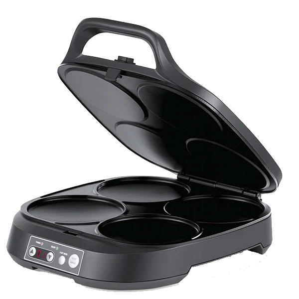 Máquina de Panquecas e Snacks FLAMA 4906FL | 4 Cavidades, 2000W, Antiaderente