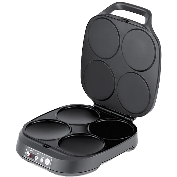 Máquina de Panquecas e Snacks FLAMA 4906FL | 4 Cavidades, 2000W, Antiaderente