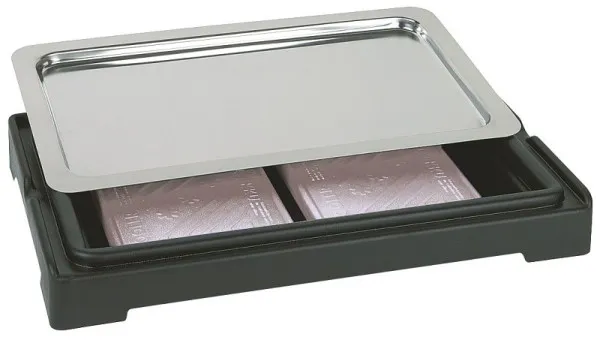 APS Top Fresco Set -New Generation-, 4 peças, 56,5 x 35 cm, altura: 6,5 cm, caixa térmica de plástico preto, bandeja GN 1/...