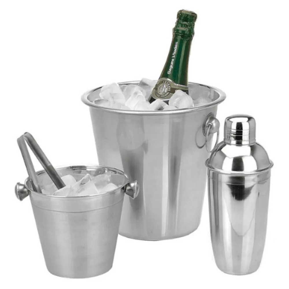 Excellent Houseware Conjunto de bar 4 pcs ço inoxidável
