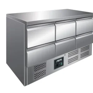 Mesa de resfriamento Saro com gavetas modelo VIVIA S 903 S/S TOP - 6 x 1/2 GN, 323-10041