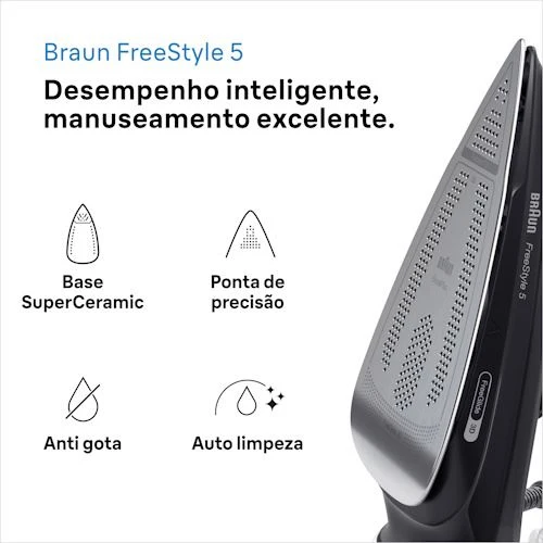 FERRO VAPOR BRAUN - SI5088BK Dual Voltage (110V/220V)