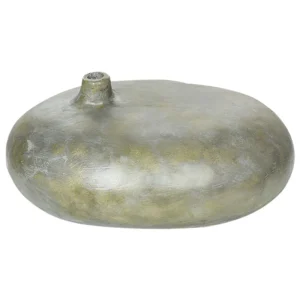 Decorative Vase RAWANG Artesanal Stone Grey