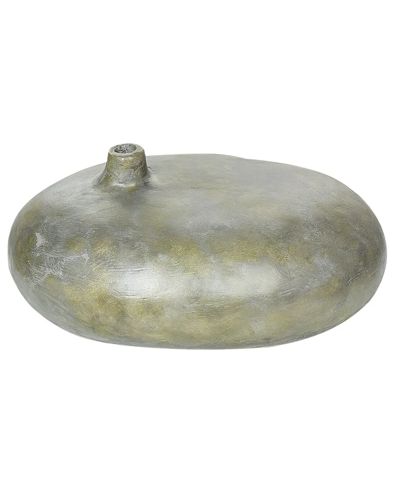 Decorative Vase RAWANG Artesanal Stone Grey