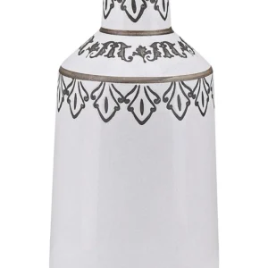 Flower Vase AMISOS Trabalhado à mão Ceramic White para Decoração de Interiores
