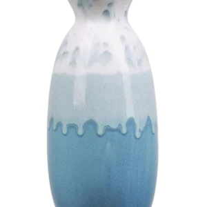 Flower Vase CHALCIS Handmade Faianç Blue
