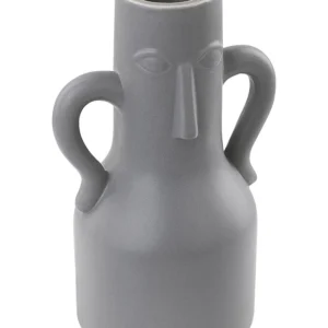 Flower Vase TRIPOLI Trabalhado à mão Ceramic Grey Sustentável e Reciclado