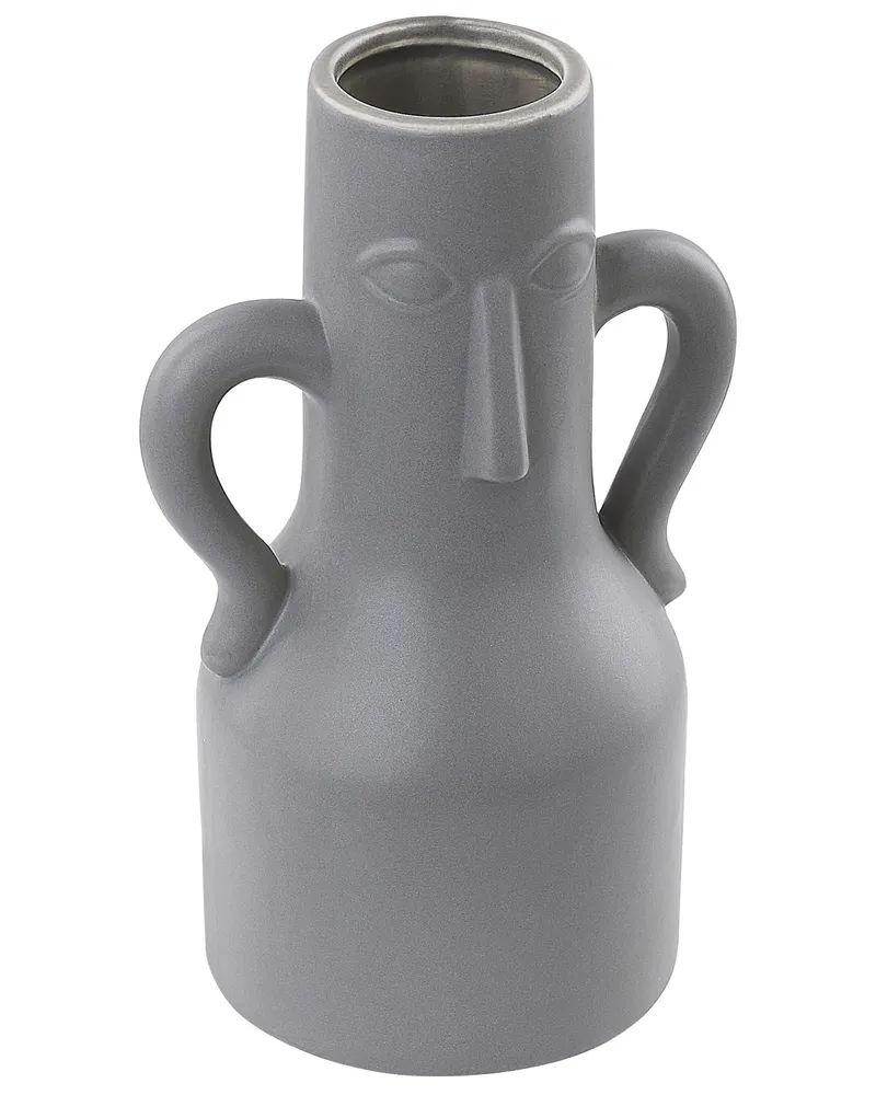 Flower Vase TRIPOLI Trabalhado à mão Ceramic Grey Sustentável e Reciclado