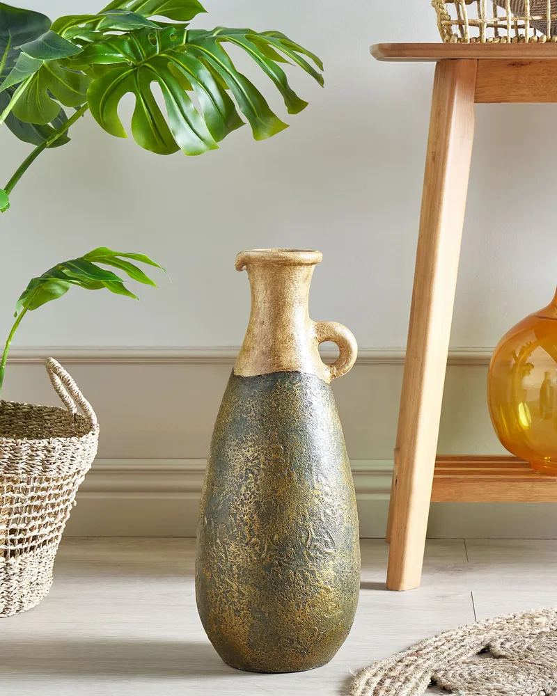 Jarro decorativo MARONEJA produzido à mão Cerâmica Verde