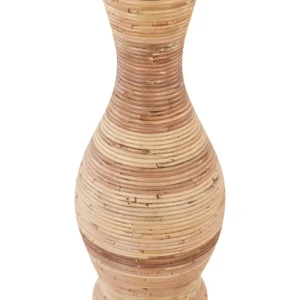 Jarro decorativo TRINISA realizado à mão Rattan Natural com Design Moderno