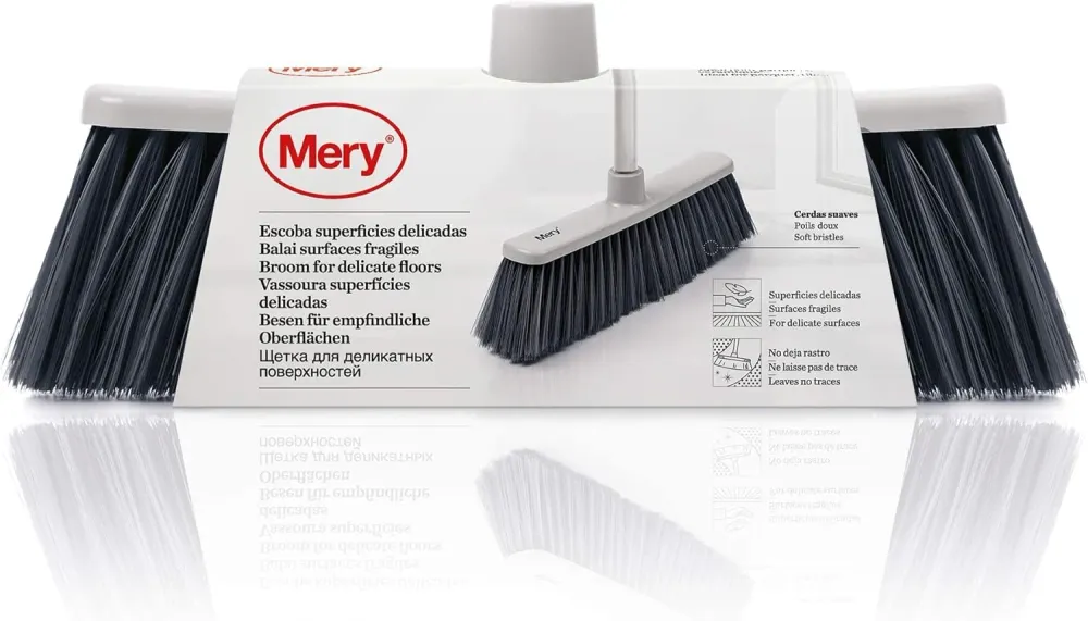 Profissional MERY Vassoura para Superfícies Sensíveis Grey