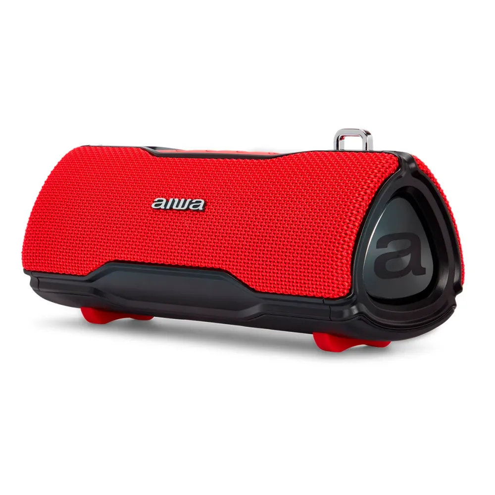 Coluna Bluetooth AIWA BST500RD | 12W, IP67, 8h com Timer Programável