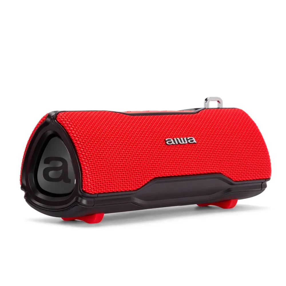 Coluna Bluetooth AIWA BST500RD | 12W, IP67, 8h com Timer Programável