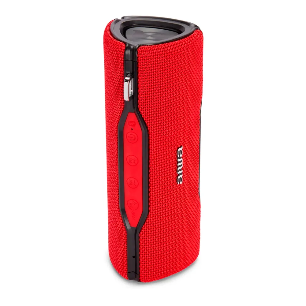 Coluna Bluetooth AIWA BST500RD | 12W, IP67, 8h com Timer Programável