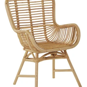 Cadeira em rattan castanho distinto TOGO