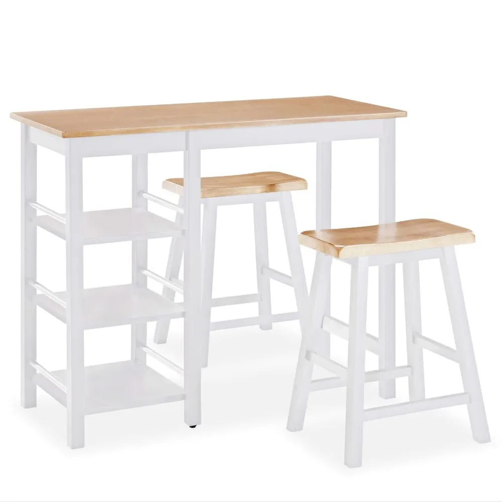 Conjunto de bar 3 pcs MDF branco