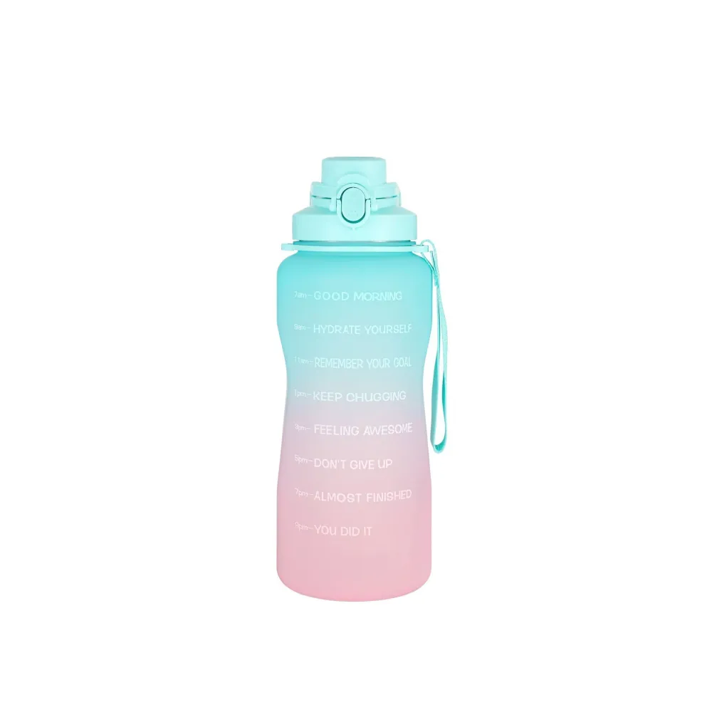 Garrafa Motivacional 2L Azul e Rosa