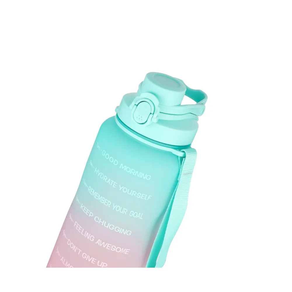 Garrafa Motivacional 2L Azul e Rosa