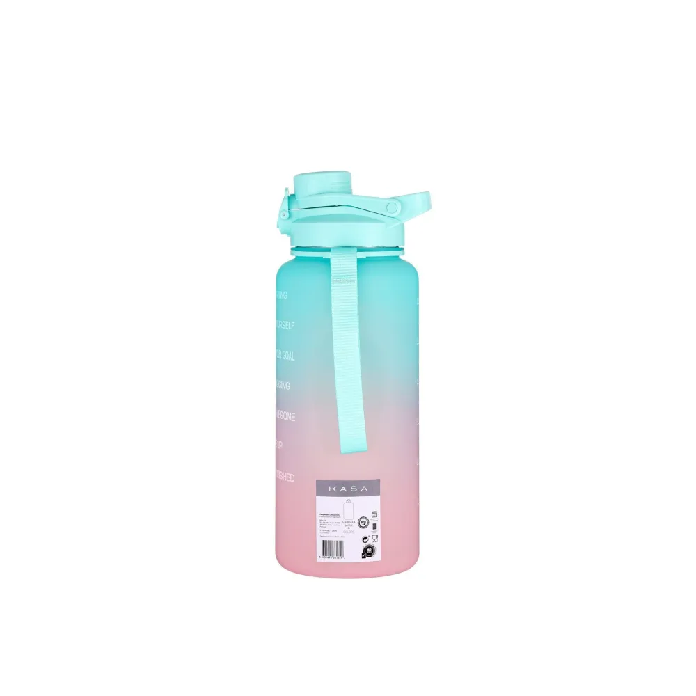 Garrafa Motivacional 2L Azul e Rosa