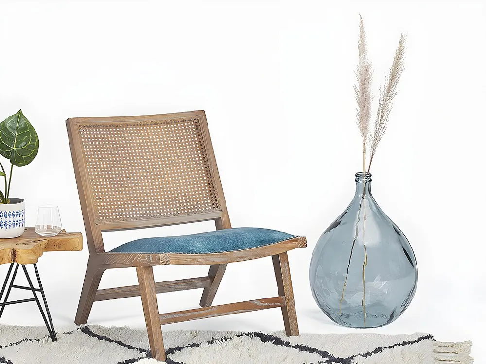 Jarra estilo garrafão em vidro reciclado 34 L SILICE - Transparente azulado