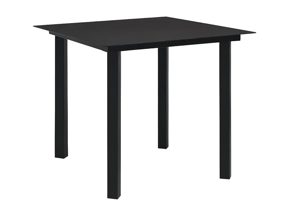 3 peças conjunto de jantar para jardim vidro e ço preto