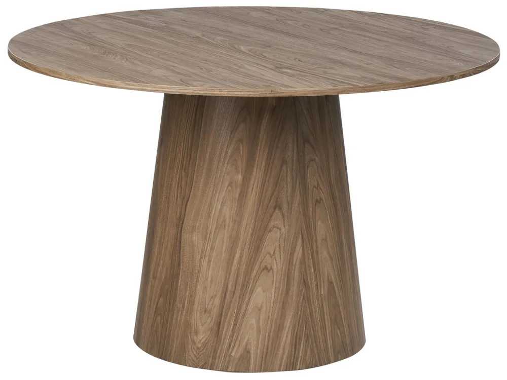 Round Dining Table ⌀ 120 cm Dark Wood OYEN