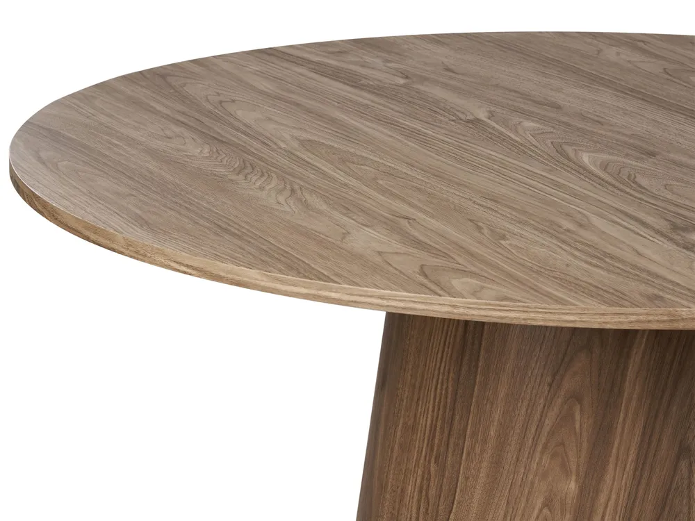 Round Dining Table ⌀ 120 cm Dark Wood OYEN