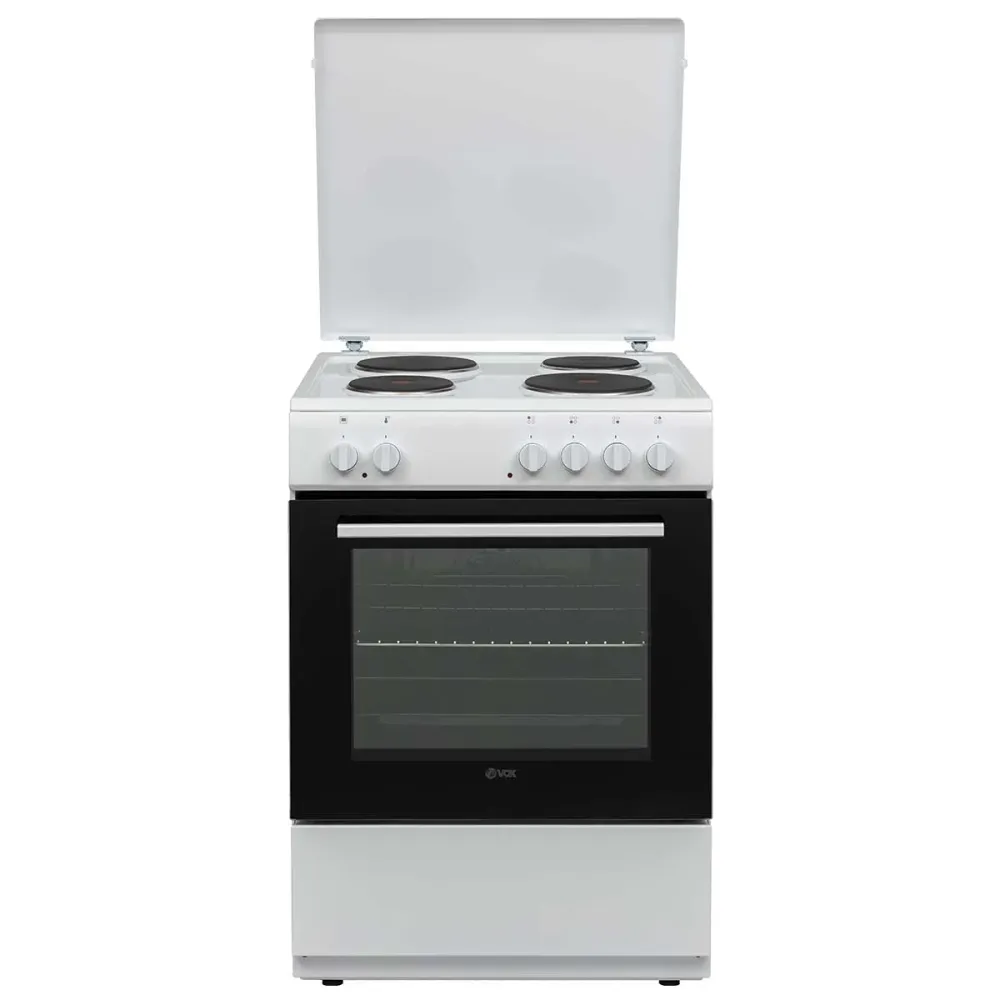 Fogão Elétrico VOX EHT6020WG | 65L, 4 Discos, Classe Compatível com Copos de Medição