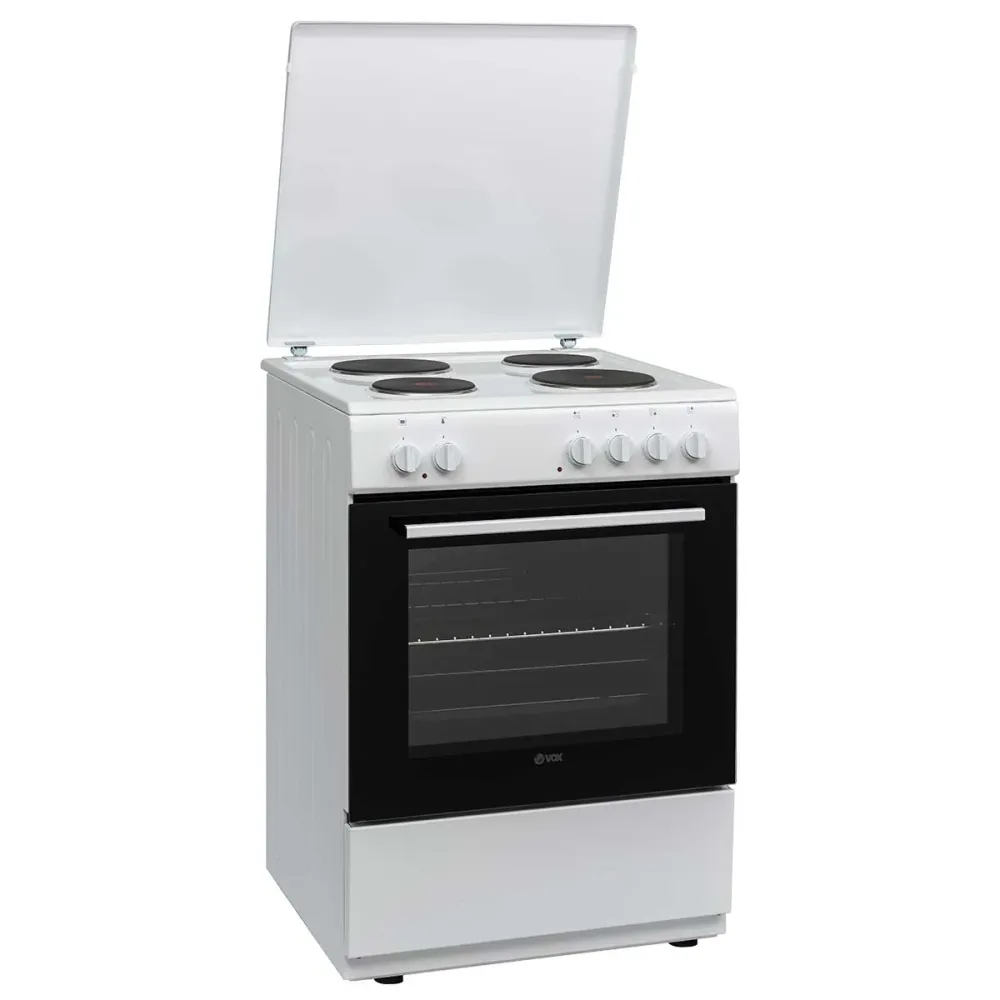 Fogão Elétrico VOX EHT6020WG | 65L, 4 Discos, Classe Compatível com Copos de Medição