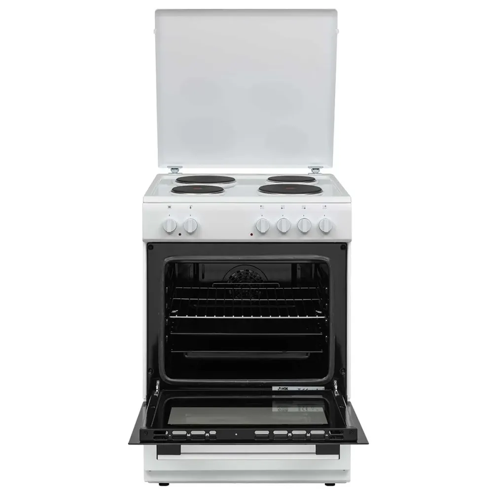 Fogão Elétrico VOX EHT6020WG | 65L, 4 Discos, Classe Compatível com Copos de Medição