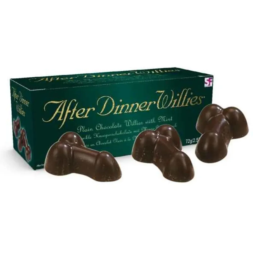 Profissional Caixa com 8 Chocolates After Dinner Willies